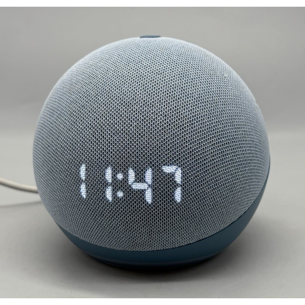 Amazon Echo Dot with Clock (4th Gen)(B7W644) - Twilight Blue